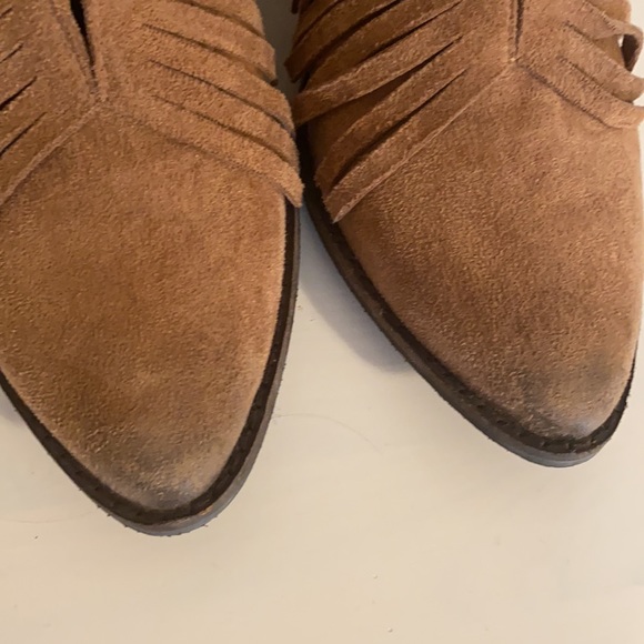 Womens suede fringe booties - Picture 5 of 7